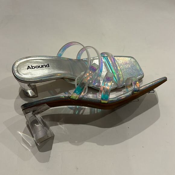 Abound NWT Strappy Clear Heel Sandal, no box. - Picture 5 of 7
